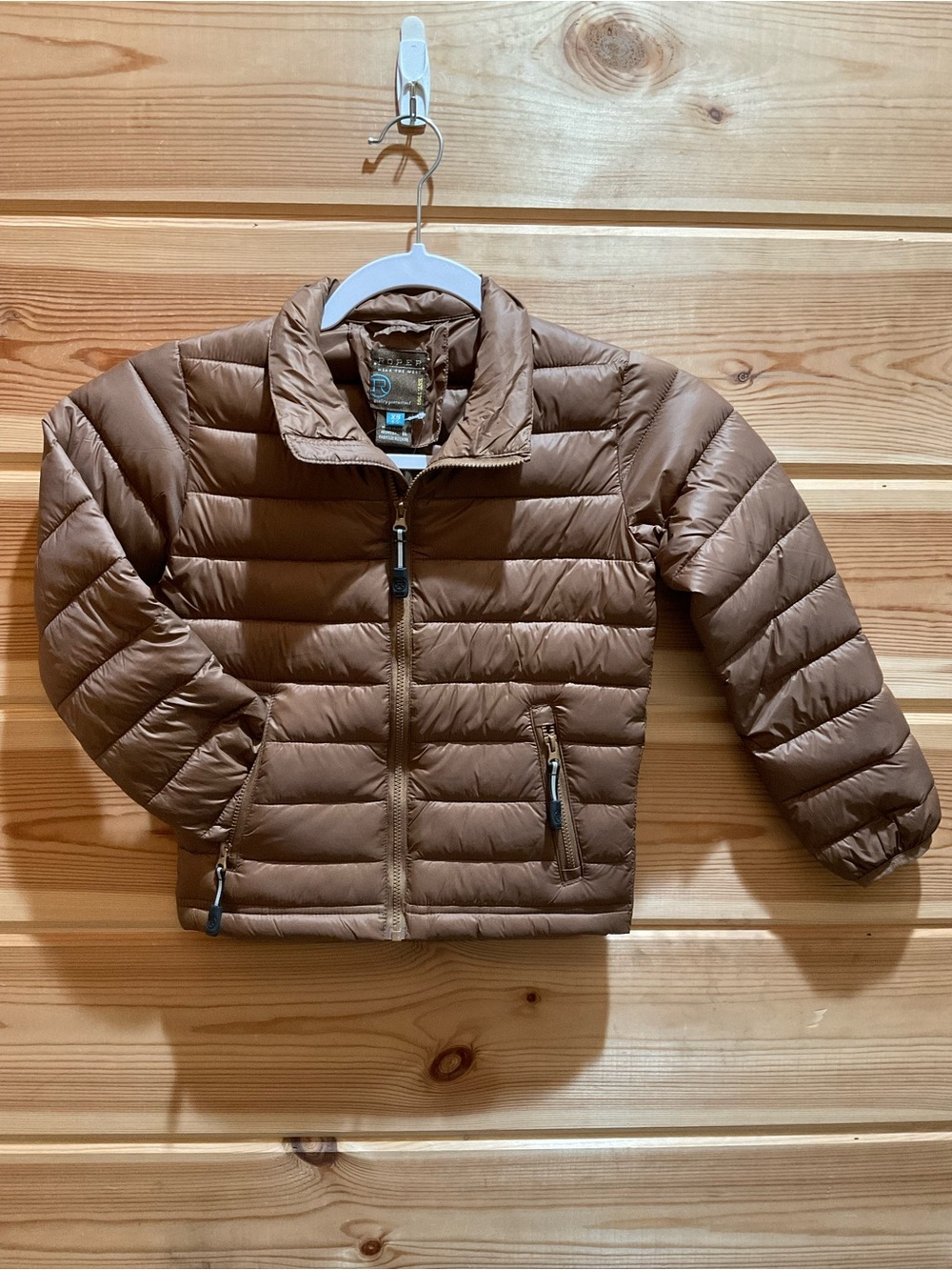 Roper Kids Brown Quilted Puffer Jacket